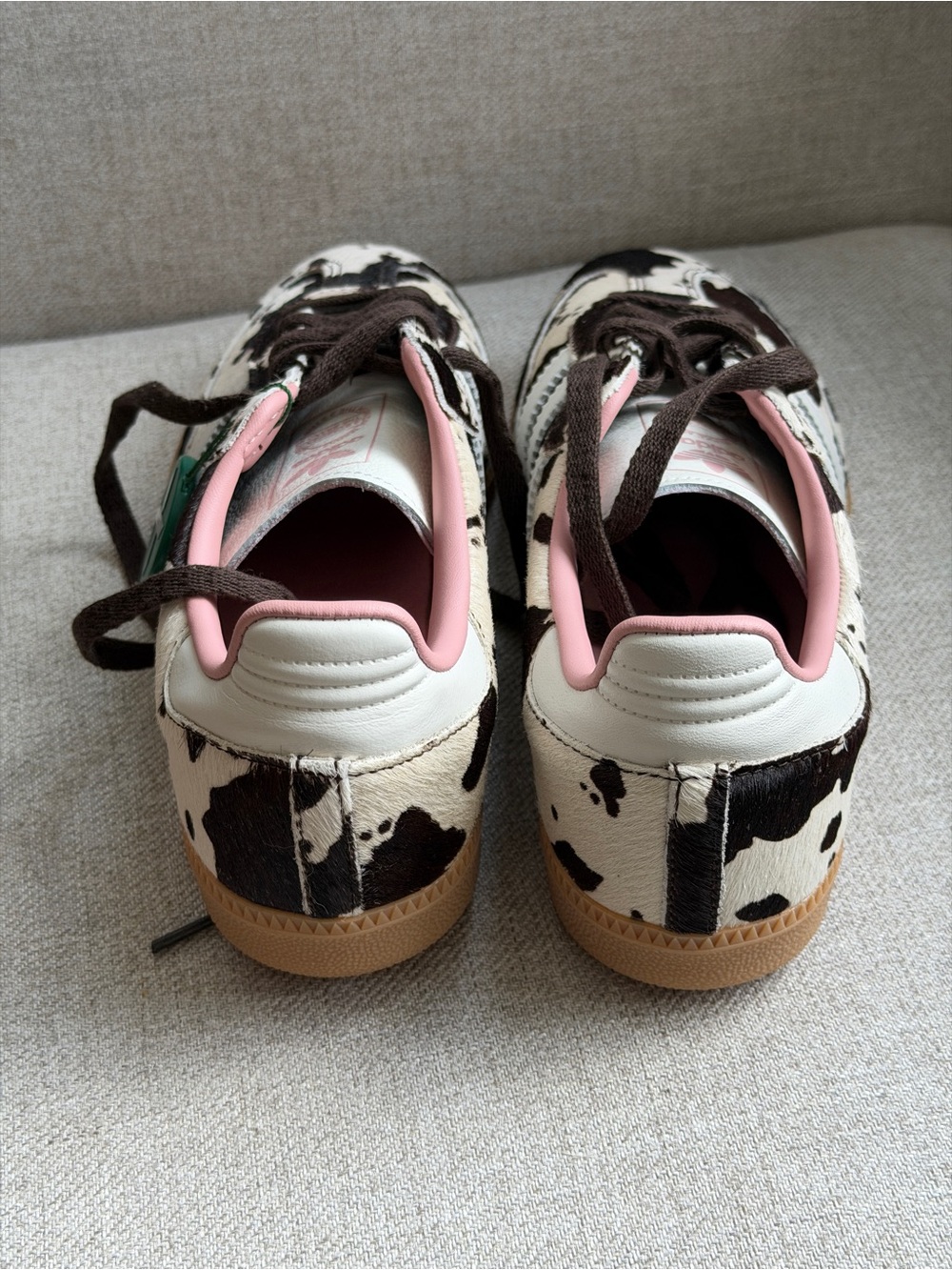 Adidas Cow Print Samba Sneakers,pony hair,US 9, fit closer to US 10, insole 26cm - Picture 8 of 11